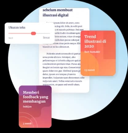 Editorial and writing support illustration